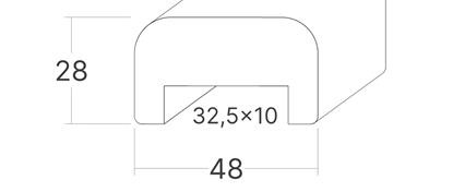 Profilové madlo HLPD4828